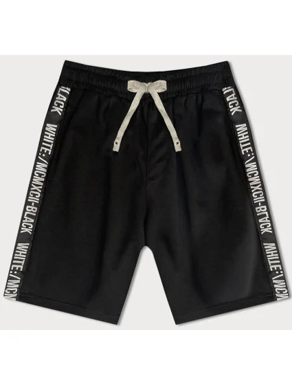 Černé pánské kraťasy model 18612048 - J.STYLE Černé pánské kraťasy model 18612048 - J.STYLE