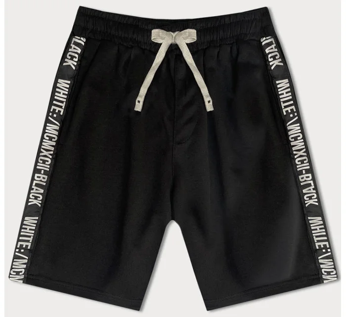 Černé pánské kraťasy model 18612048 - J.STYLE Černé pánské kraťasy model 18612048 - J.STYLE