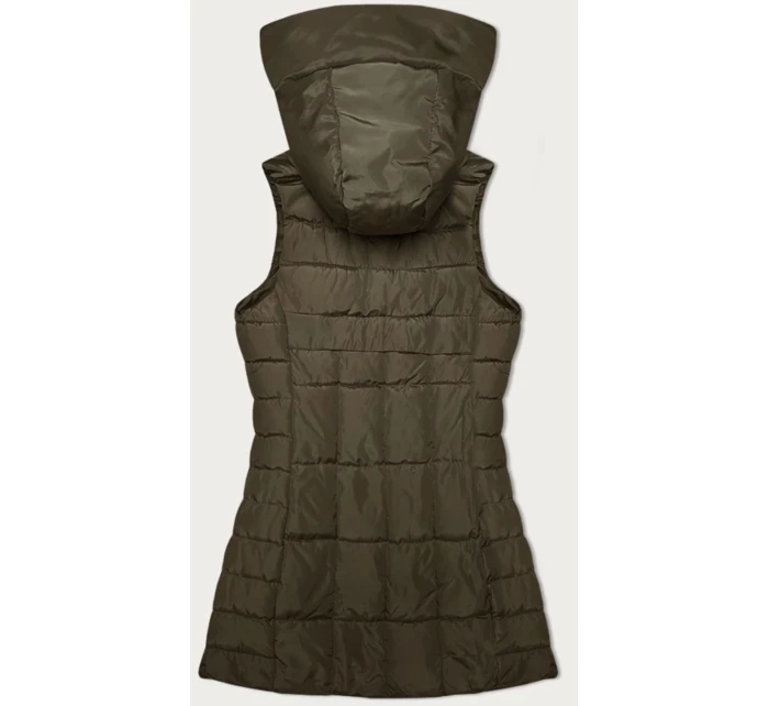 Dámská vesta v khaki barvě s kapucí S'West (B8226-11)