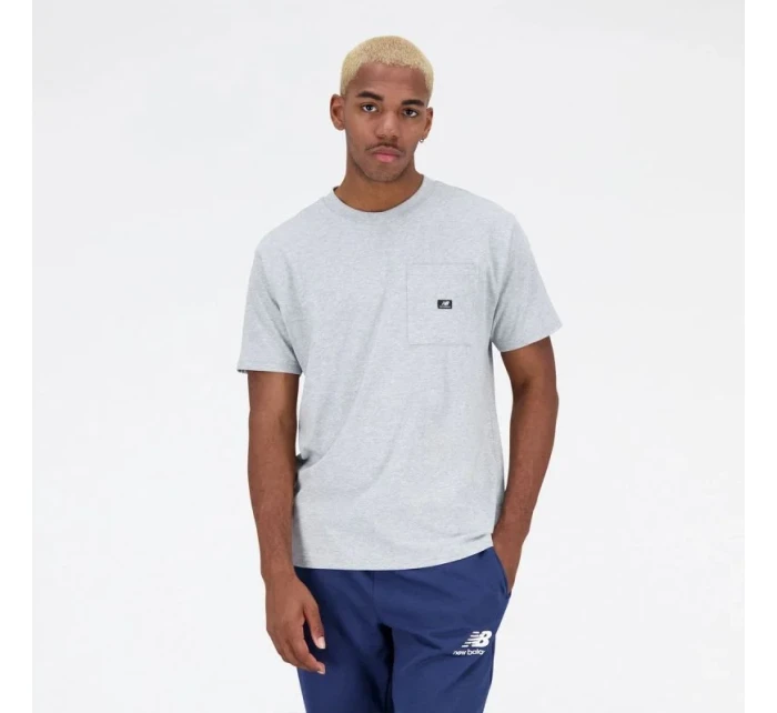 Tričko New Balance Essentials Reimagined Cott M MT31542AG