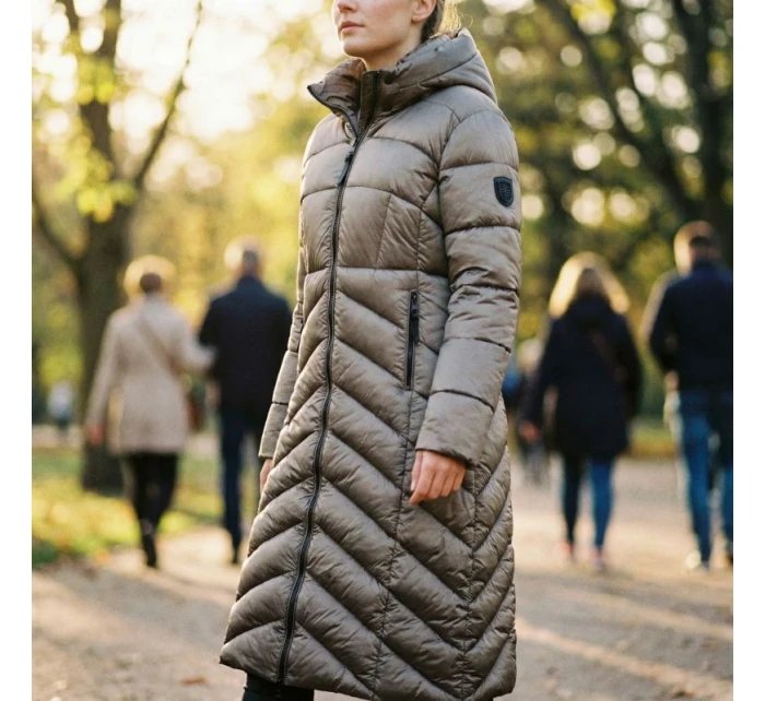 Zeměpisná oblast Norsko BLANCHE LONG TAUPE DB LADY 0116 TAUPE dámská bunda (WZ5490F/GN-TAUPE)