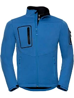 Russell Athletic 520M Pánská 3-vrstvá sportovní softshell bunda 10.520M azure blue Russell Athletic 520M Pánská 3-vrstvá sportovní softshell bunda 10.520M azure blue