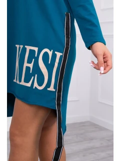 model 18747263 šaty s kapucí a potiskem - K-Fashion