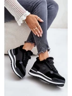 Dámské Zateplené Tenisky Na Platformě Big Star OO274A216 Černé Dámské Zateplené Tenisky Na Platformě Big Star OO274A216 Černé