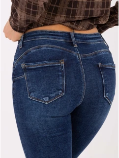 Spodnie jeans SP  ciemny niebieski model 21734265 - FPrice