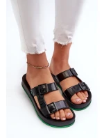 ZAXY Dámské ploché pantofle černé ZAXY Dámské ploché pantofle černé