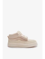 Zateplené Dámské Tenisky Big Star Krémové Zateplené Dámské Tenisky Big Star Krémové