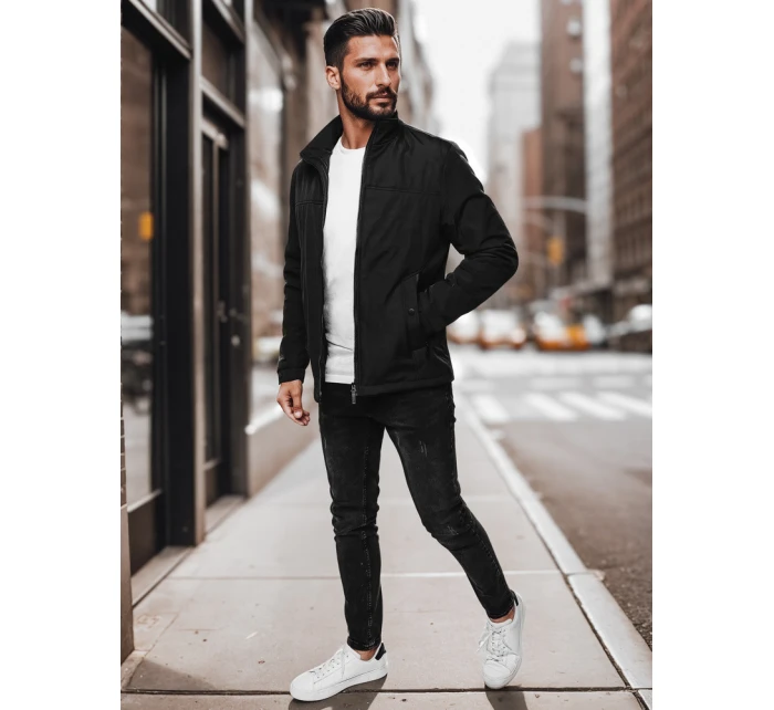 Pánská přechodná bunda černá FashionStreet TX4995