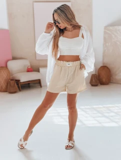 Dámské šortky STYLE beige Dstreet model 21987358 - FashionStreet