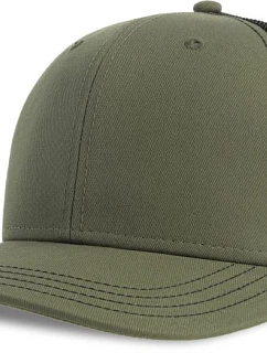 Atlantis Headwear Sonic-S 6 panelová Trucker kšiltovka 33.0259 olive/black