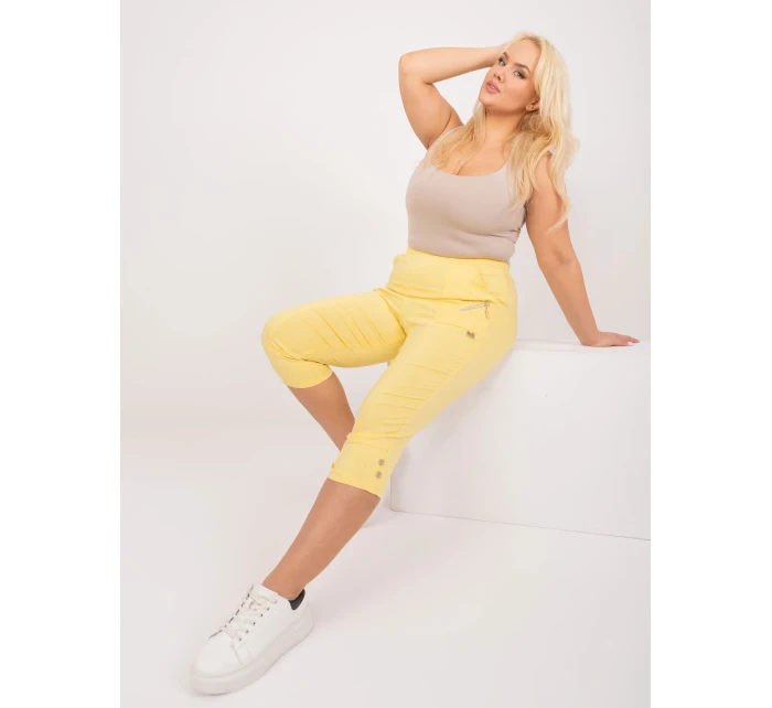 Spodnie AT SP model 19658773 jasny żółty - FPrice Spodnie AT SP model 19658773 jasny żółty - FPrice
