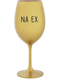 NA EX - zlatá sklenice na víno 350 ml