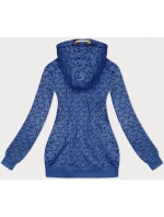 Světle modrá sportovní mikina s kapucí a se vzorem model 21310466 - 6&8 Fashion