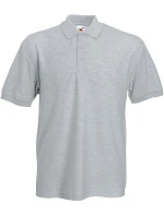 Fruit of the Loom Heavy 65/35 Pique Polo Piqué polo z těžké bavlny 16.3204 heather grey Fruit of the Loom Heavy 65/35 Pique Polo Piqué polo z těžké bavlny 16.3204 heather grey