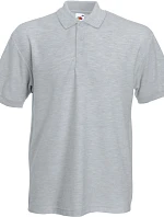 Fruit of the Loom Heavy 65/35 Pique Polo Piqué polo z těžké bavlny 16.3204 heather grey