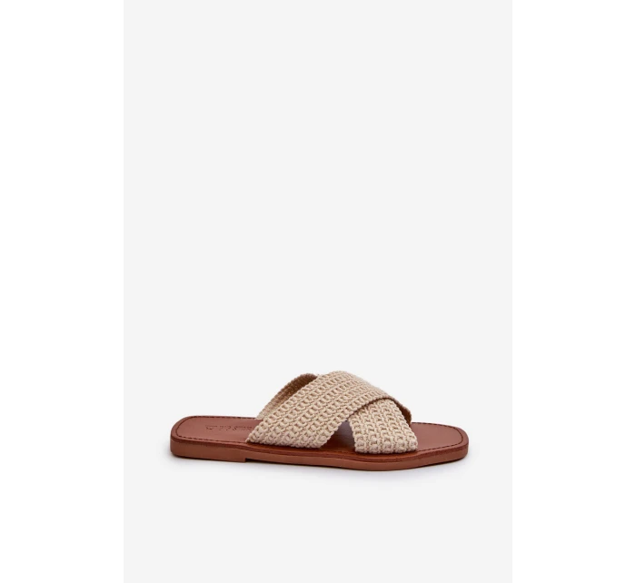 Dámské ploché žabky Big Star model 21653849 béžové - Big Star Shoes