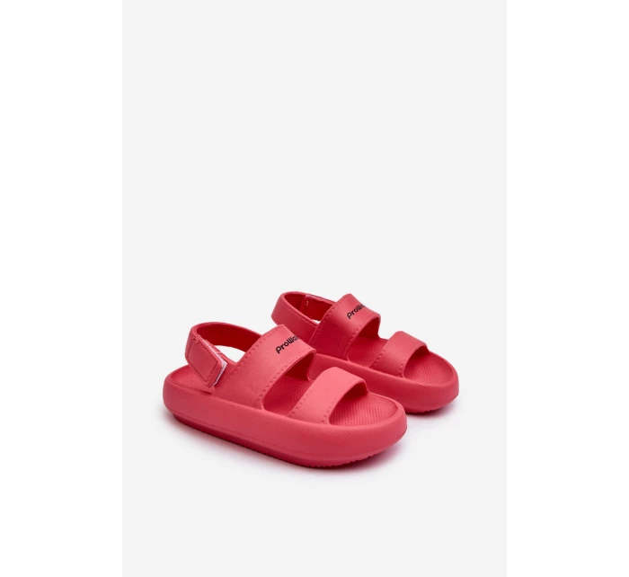 Lehké Pěnové Sandály Na Suchý Zip Růžové model 21658659 - Boto Lehké Pěnové Sandály Na Suchý Zip Růžové model 21658659 - Boto