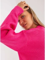 Dámský svetr LC SW 0267 fluo růžový