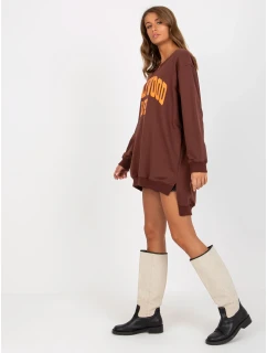 Mikina VI BL 3102.01P hnědo-oranžová