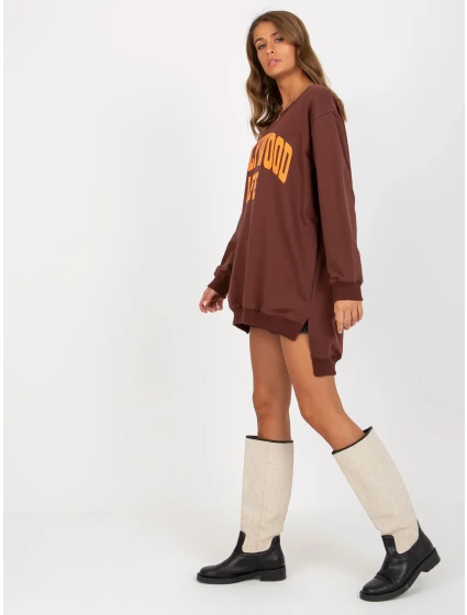 Mikina VI BL 3102.01P hnědo-oranžová Mikina VI BL 3102.01P hnědo-oranžová