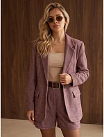 Marynarka damska w bordowa model 22386962 - FashionStreet Marynarka damska w bordowa model 22386962 - FashionStreet