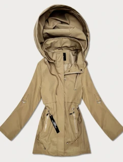 Cienka kurtka z podwijanymi rękawami Goodlookin piaskowa (KK60410-5#)