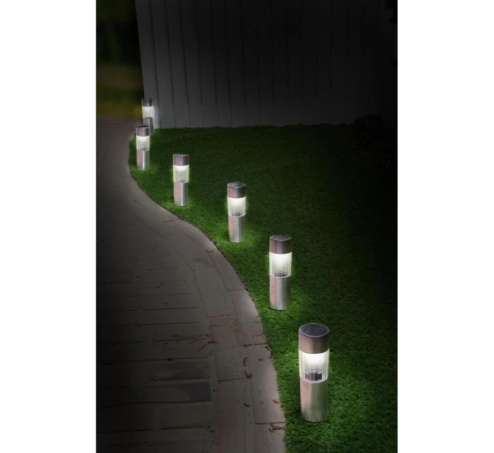 SOLÁRNÍ LAMPA 4,5X15CM INOX 6KS GRUNDIG SOLÁRNÍ LAMPA 4,5X15CM INOX 6KS GRUNDIG