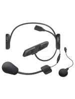 Interkom pro motocykly Sena 3S Plus Bluetooth 4.1 s dosahem až 400 m, čelenkou a mikrofonem na kabelu pro 1 helmu