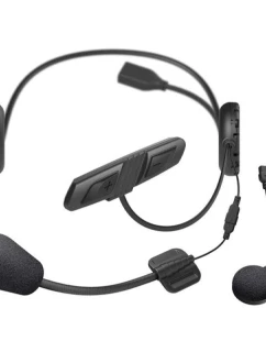 Interkom pro motocykly Sena 3S Plus Bluetooth 4.1 s dosahem až 400 m, čelenkou a mikrofonem na kabelu pro 1 helmu
