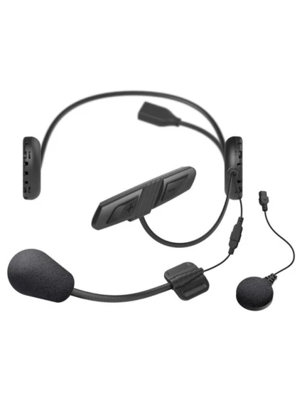 Interkom pro motocykly Sena 3S Plus Bluetooth 4.1 s dosahem až 400 m, čelenkou a mikrofonem na kabelu pro 1 helmu