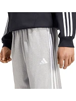 Pánské kalhoty Essentials 3Stripes Single Jersey Tapered Open šedé, model 22403339 - ADIDAS Pánské kalhoty Essentials 3Stripes Single Jersey Tapered Open šedé, model 22403339 - ADIDAS