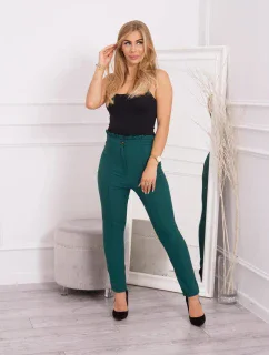 Tmavě zelené kalhoty na míru