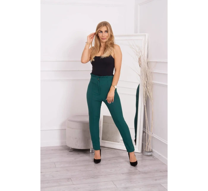 Tmavě zelené kalhoty na míru