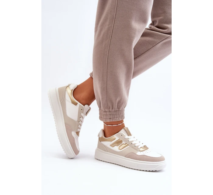 Dámské nízké tenisky béžové model 21651086 - Boto Dámské nízké tenisky béžové model 21651086 - Boto