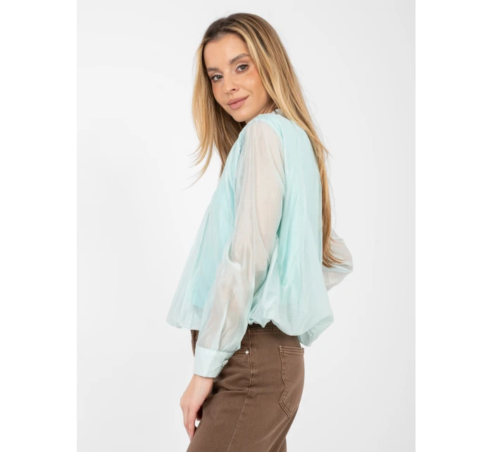 Bluzka IT BZ model 21923799 mietowy - FPrice Bluzka IT BZ model 21923799 mietowy - FPrice