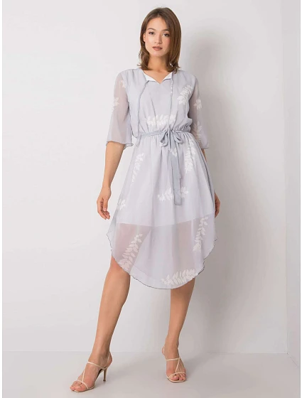 Šaty LK SK model 17355921 světle šedá - FPrice