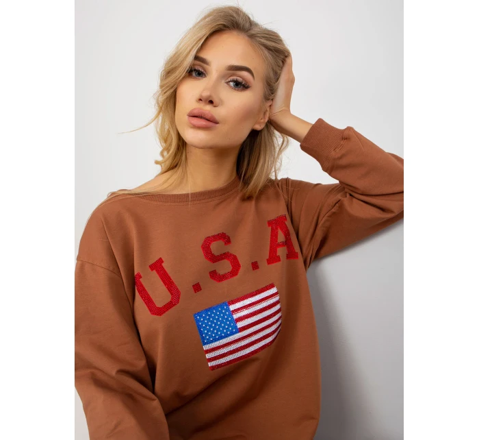 Mikina VI BL 3192.23P světle hnědá Mikina VI BL 3192.23P světle hnědá