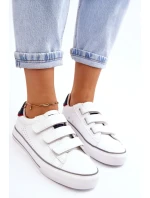 Žené tenisky na suchý zip Big Star LL274A207 Bíle Žené tenisky na suchý zip Big Star LL274A207 Bíle