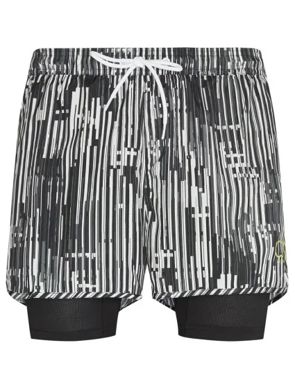 Pánské kraťasy KM0KM00244-021 černobílá - Calvin Klein