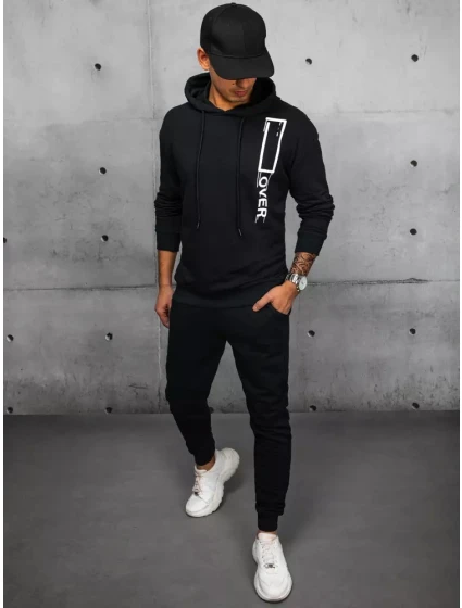 Pánské černé tepláky Dstreet AX0683 Pánské černé tepláky Dstreet AX0683