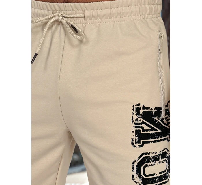 Pánský khaki komplet s potiskem Dstreet model 21988644 - FashionStreet Pánský khaki komplet s potiskem Dstreet model 21988644 - FashionStreet