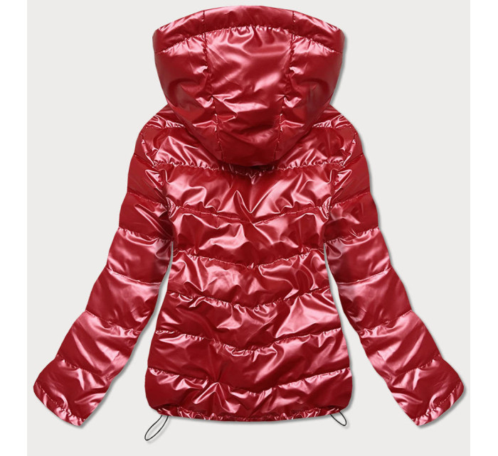 Červená dámská bunda se zlatými model 17099201 - Miss TiTi