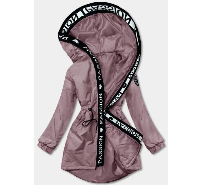 Růžová dámská oversize bunda parka model 19410175 - S'WEST Růžová dámská oversize bunda parka model 19410175 - S'WEST