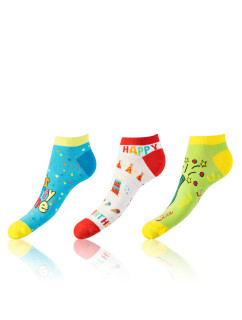 nízké ponožky unisex v 3 páry INSHOE SOCKS 3x  světle zelená model 17093878 - Bellinda