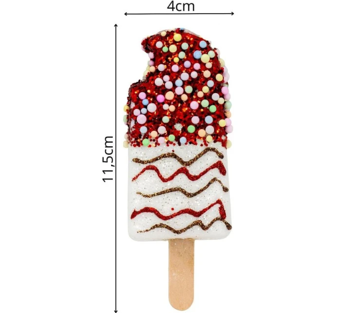 ZMRZLINOVÁ DEKORACE ZÁVĚSNÁ CETKA 3KS BÍLÁ