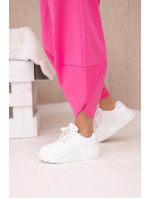 Komplet nových mikinových kalhot Punto růžový