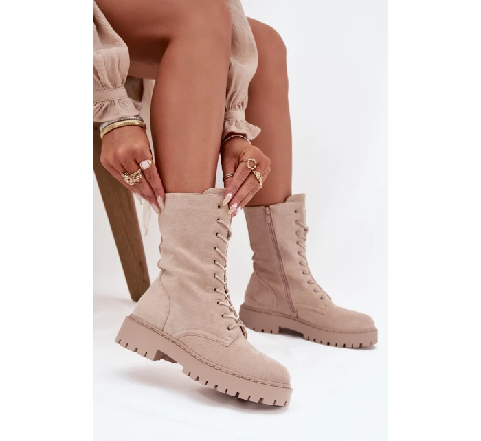 Dámské workery zateplené béžové Marvielle Dámské workery zateplené béžové Marvielle