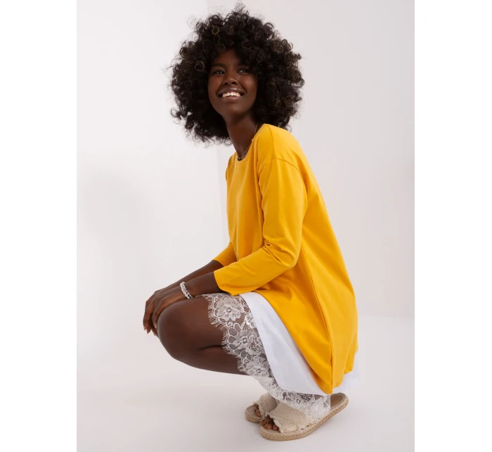 Sukienka EM SK HS 20 model 18835637 ciemny żółty - FPrice