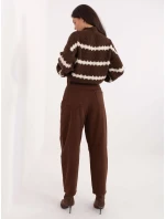 Spodnie jeans SP brązowy model 21776360 - FPrice Spodnie jeans SP brązowy model 21776360 - FPrice