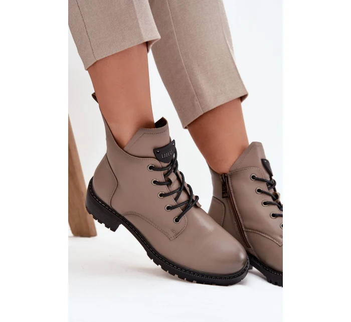 Dámské kotníkové boty na podpatku Vinceza – šedé Dámské kotníkové boty na podpatku Vinceza – šedé